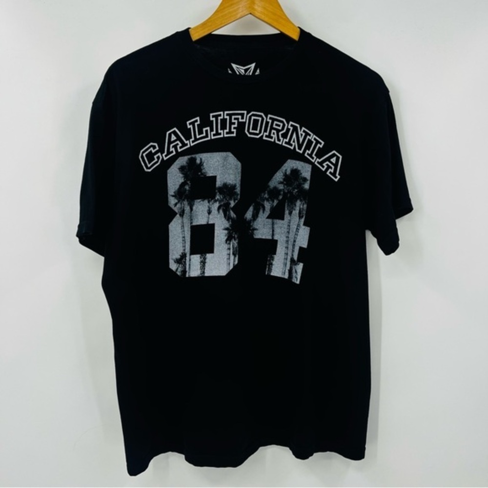 Univibe California 84 Black Graphic T-Shirt Palm Trees Size‎ Large